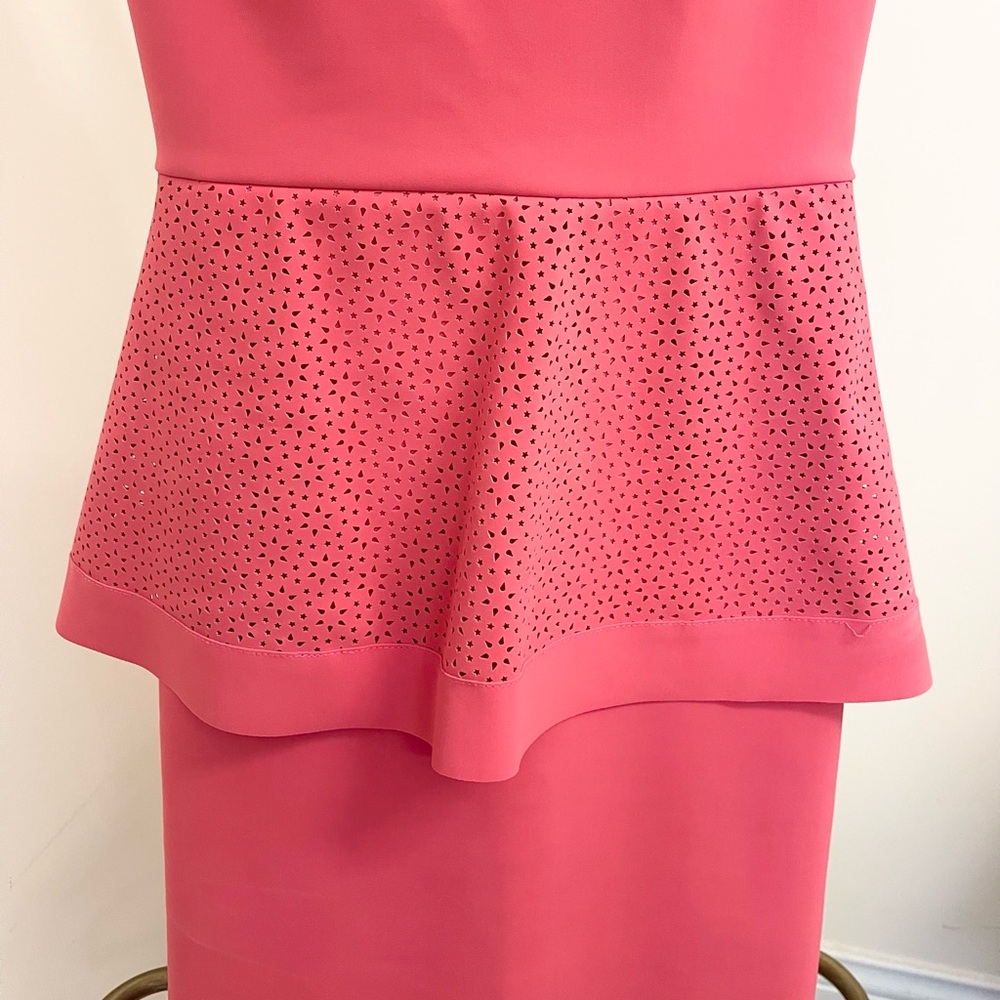 Stunning NWT Chiara Boni Peplum Dress Dominik Laser Cut dress! - Picture 9 of 16